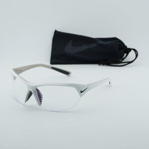 NIKE SKYLON ACE FRAM 105 Shield Sunglasses - White/Clear